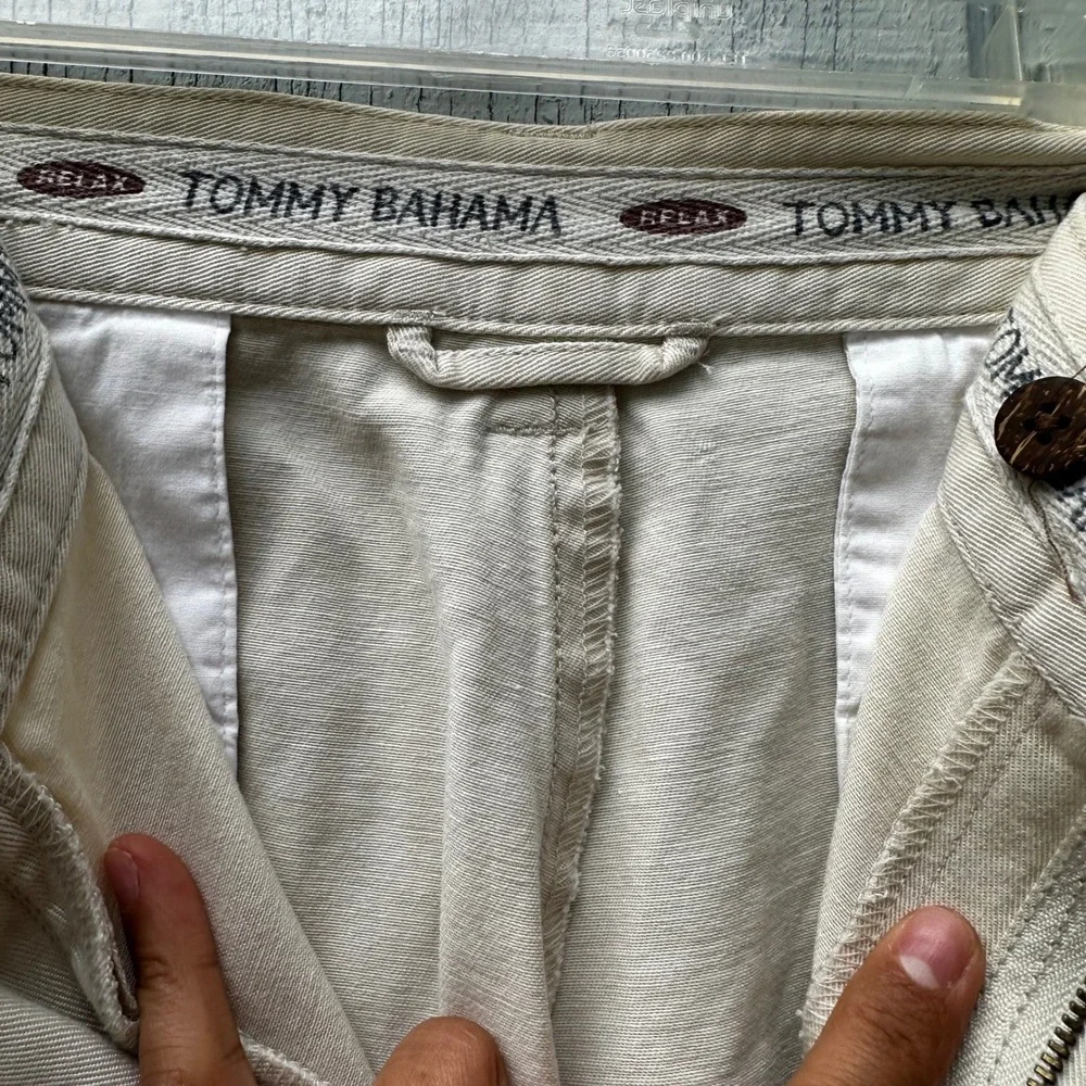 Tommy Bahama Relaxed‎ Fit Pleated Front Tencel Cotton Blend Pants Size 42